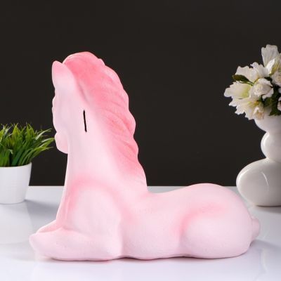 Копилка "Единорог" 23х41х34см розовый