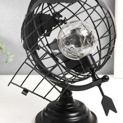 Ночник «Глобус со стрелой» светящаяся, металл (32 × 21 × 32 см)