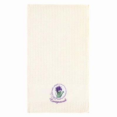Набор вафельных полотенец Лаванда 33х60 см, 100% хл, 7 шт