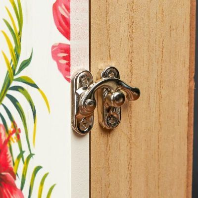 Ключница дерево 6 крючков "Цветущие тропики" 26х5х19,5 см