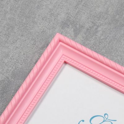 Фоторамка пластик L-1 21х30 см, розовый, с небьющимся стеклом