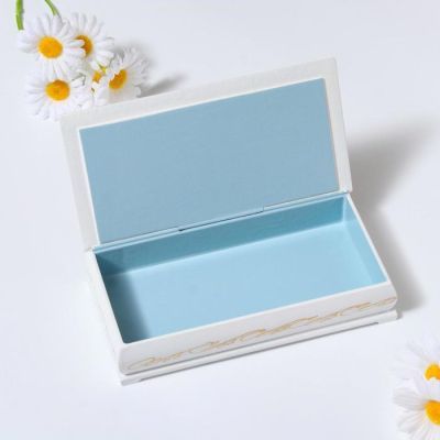 Шкатулка - купюрница «100 евро», белая, 8,5×17 см, лаковая миниатюра