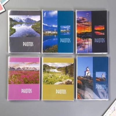 Фотоальбом BRAUBERG на 36 фото 10х15 см "Пейзаж" МИКС