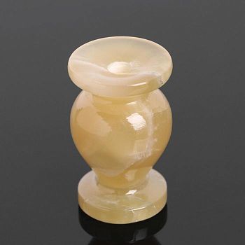 Подсвечник церковный , 4х6 см, жёлтый оникс