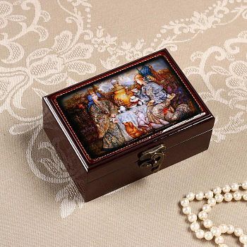 Шкатулка «Чаепитие », 13х9 см, без делений