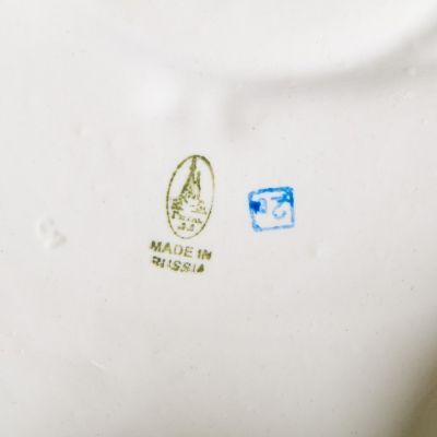 Часы настенные "Сказка", гжель, фарфор, 2с