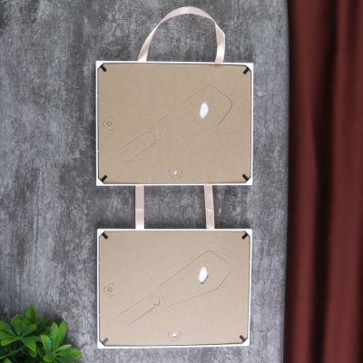 Фоторамка двойная на тесьме L-2 15х21 см, белый, с небьющимся стеклом