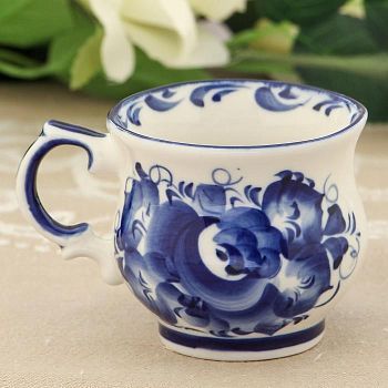 Чашка «Кофейная», 9×9×6 см, гжель