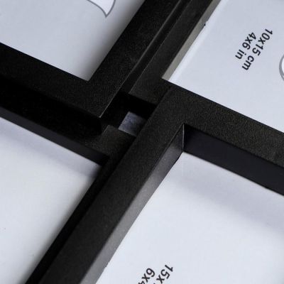 Фоторамка "Геометрия" чёрная на 12 фото 10х15 см