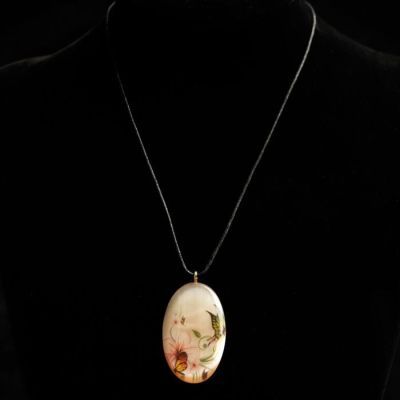 Кулон «Бабочки», селенит