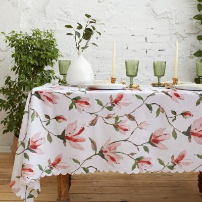Скатерть Доляна Sakura 150*110 +/- 2 см, 100% п/э