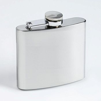 Фляжка 150 мл, под нанесение, металл, 9.5х9.5 см