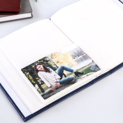 Фотоальбом на 200 фото 10х15 см "Классика" золотые линии МИКС 23,5х18,5х5,5 см