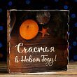 Коробочка для печенья "Счастья в новом году!", 15 х 15 х 3 см, 1 шт.