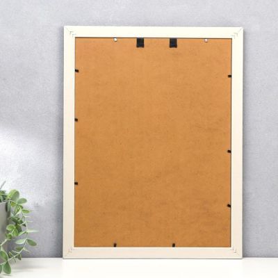 Фоторамка пластик 30х40 см "Состаренная древесина, синий" 44х34 см