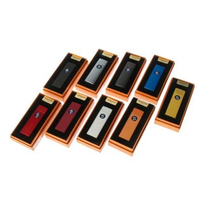 Зажигалка электронная в подарочной коробке, спираль, прямоугольная, микс, 6х3х13 см