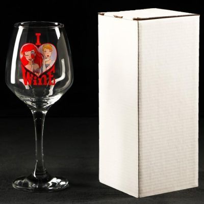 Бокал для вина "I love wine"