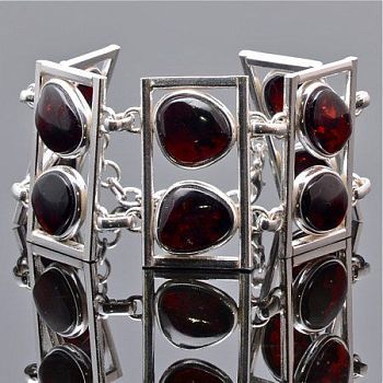 Браслет Янтарь "Янтарный стиль" арт.ЯК-1404