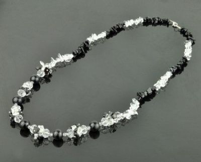 Бусы Агат, хрусталь "Романтика" арт.П2802