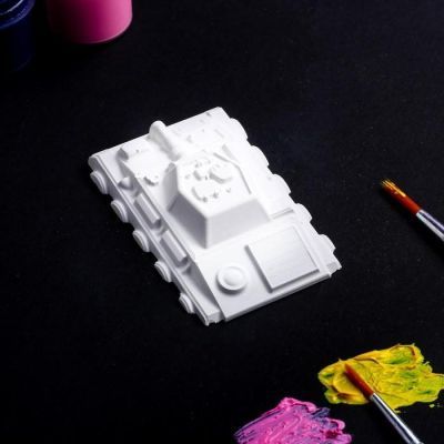 Фигура под роспись "Танк" 9х6х2см