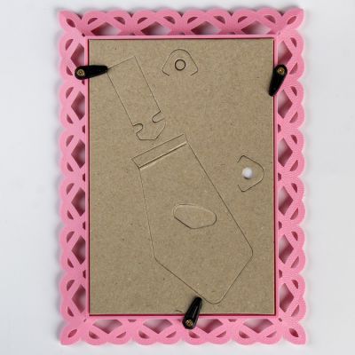 Фоторамка 10х15 см, пластик L-7 розовый, с небьющимся стеклом