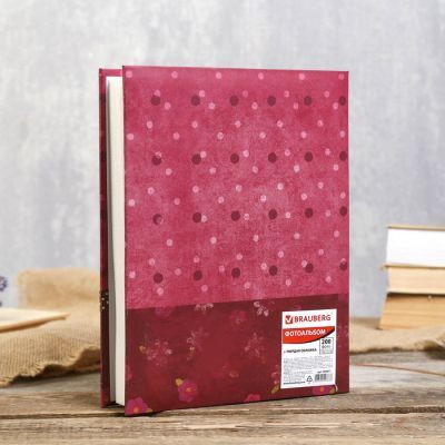 Фотоальбом BRAUBERG на 200 фотографий 10х15 см "Друзья"