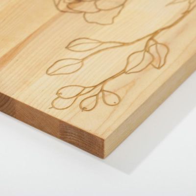 Доска разделочная "Для самых вкусных блюд", массив берёзы, 50 × 30 × 2 см