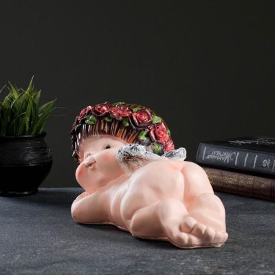 Фигура "Ангел Прелесть №7" лежащий на животе, 15х28х17см