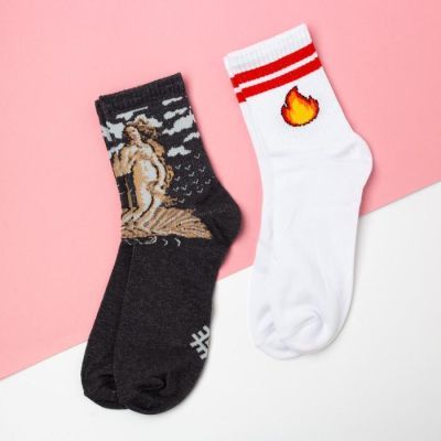 Набор женских носков "Утро" 2 пары, р. 36-40 (23-25 см)