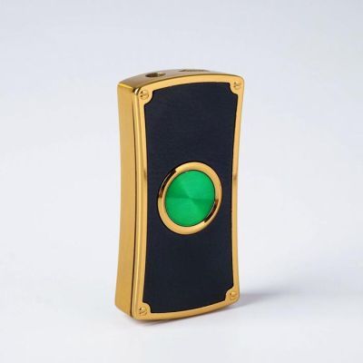 Зажигалка газовая "Циклоп", зелёная, 3х6.5 см