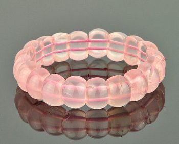 Браслет Розовый кварц "Лилу" арт.бНКР-3(15-10)-18-5