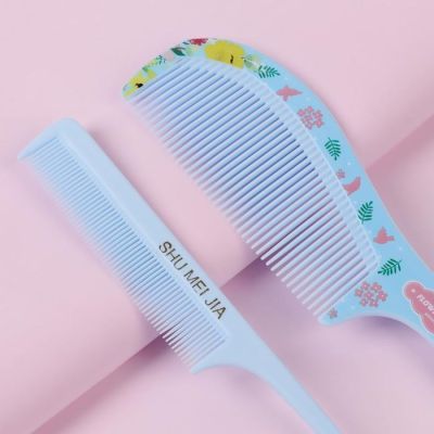 Набор расчёсок, 2 предмета: с ручкой, с хвостиком, рисунок МИКС