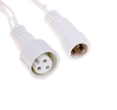 Гирлянда уличная "Бахрома" (Ш:3 м, В:0,6 м, нить белая, желтый)