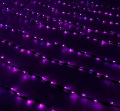 Гирлянда уличная "Дождь" (Ш:2 м,В:3 м., нить тёмная, фиолетовый)