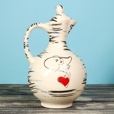 Кувшин "Цветной", с деколью, 1.7 л, микс