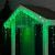 Гирлянда «Бахрома» 3 × 0.6 м, IP44, УМС, белая нить, 160 LED, свечение зелёное, 220 В