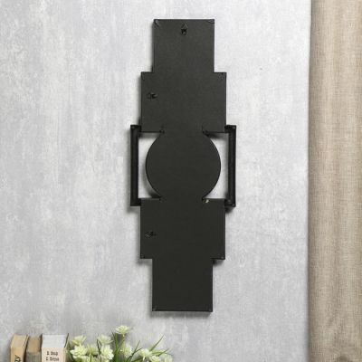 Фоторамка пластик на 5 фото 10х10, 12х12, 10х15 см "Вертикаль" чёрная 60х22х4 см