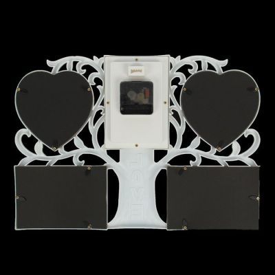 Часы настенные, серия: Фото, "Древо жизни", 4 фоторамки, 44х31 см, микс