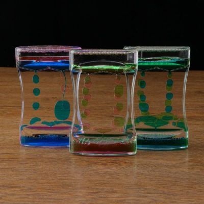 Гелевые песочные часы "Амелия", 8.5х3х13.5 см, микс