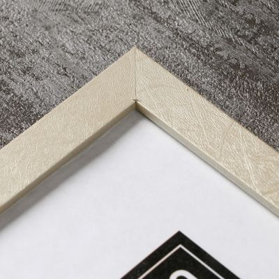 Фоторамка МДФ 21х30 см, №6, ширина 18 мм, толщина 12 мм, серебро