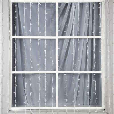 Гирлянда «Занавес» 2 × 3 м, IP44, УМС, белая нить, 760 LED, свечение белое, мерцание, 220 В