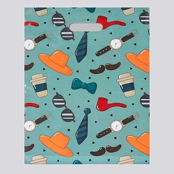 Пакет полиэтиленовый с вырубной, усиленной ручкой, 31 х 40 см, 60 мкм