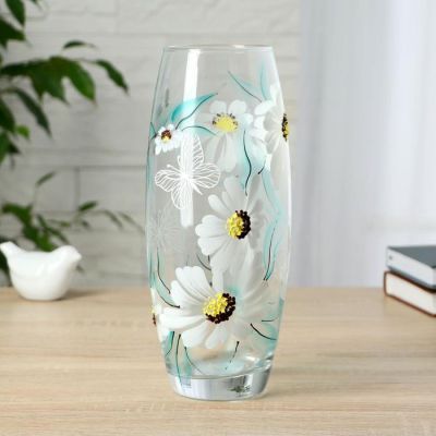 Ваза "Ромашки" d-8см 11х26 см