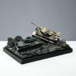 Сувенир "Бой танков Т-34 +Тигр" рисованный, 39 см × 28 см × 15 см