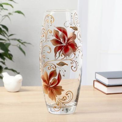 Ваза  Flora  "Золотой вьюн" d-7,5см 10х26см