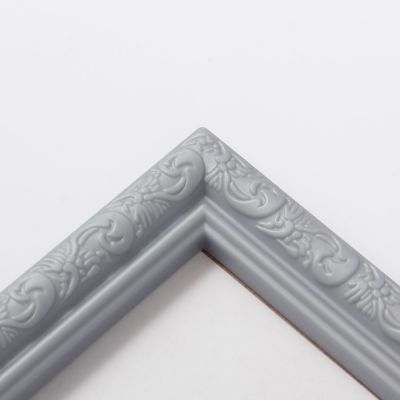 Фоторамка пластик L-2 21х30 см, серебр. мет., с небьющимся стеклом