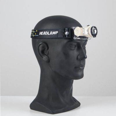 Фонарь налобный аккумуляторный 7 Вт, 1200 мАч, 210 лм, 5 ч работы, zoom, индикатор заряда