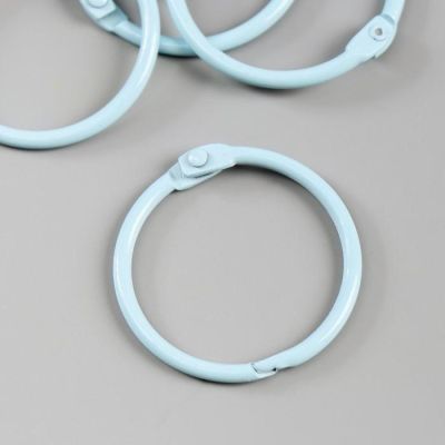 Кольца для альбома "Рукоделие" KDA-035/4, 0,35 см, 4 шт, голубой