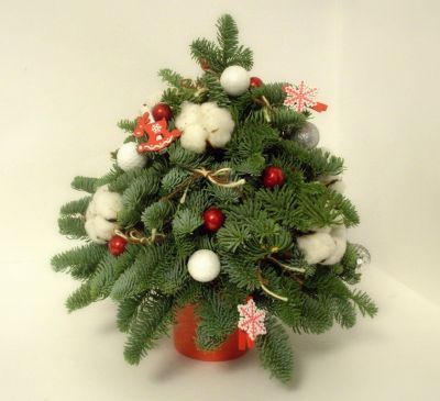 Новогодняя елочка из лапника датской голубой ели (ручной работы)