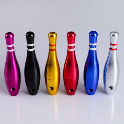 Трубка фигурная "Кегля", 2х8 см, микс